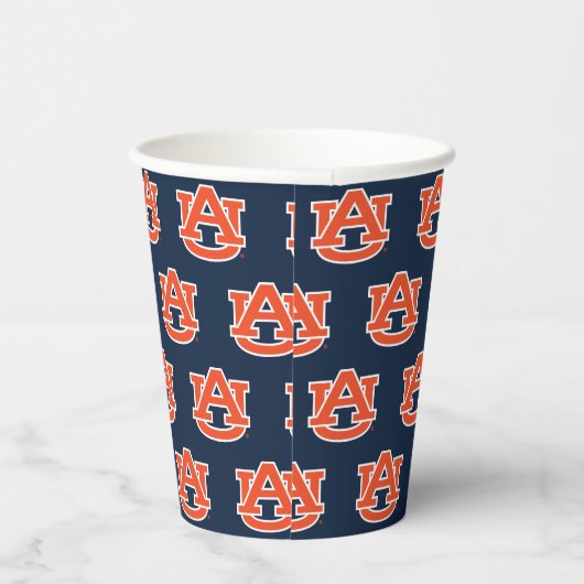 Auburn University Auburn UA Logo Papieren Bekers (Rechts)
