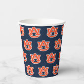 Auburn University Auburn UA Logo Papieren Bekers (Voorkant)