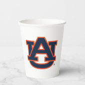 Auburn University Auburn UA Logo Papieren Bekers (Voorkant)