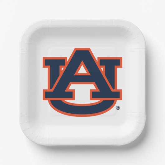 Auburn University Auburn UA Logo Papieren Bordje (Voorkant)
