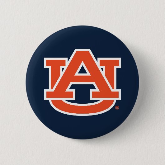 Auburn University Auburn UA Logo Ronde Button 5,7 Cm (Voorkant)