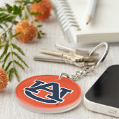 Auburn University Auburn UA Logo Sleutelhanger (Voorkant Rechts)