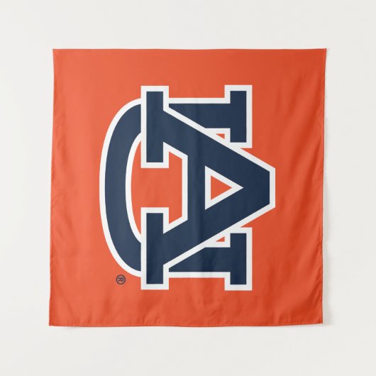 Auburn University Auburn UA Logo Wandkleed (Voorkant (horizontaal))
