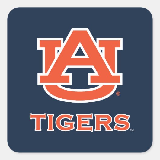Auburn University | Auburn Vierkante Sticker (Voorkant)