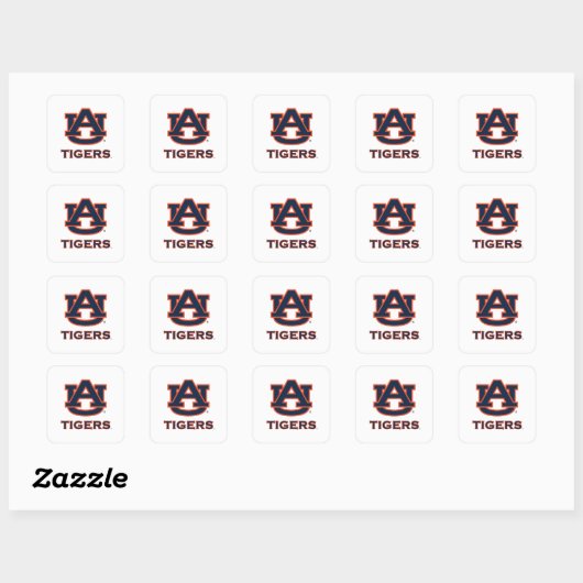 Auburn University | Auburn Vierkante Sticker (Vel)