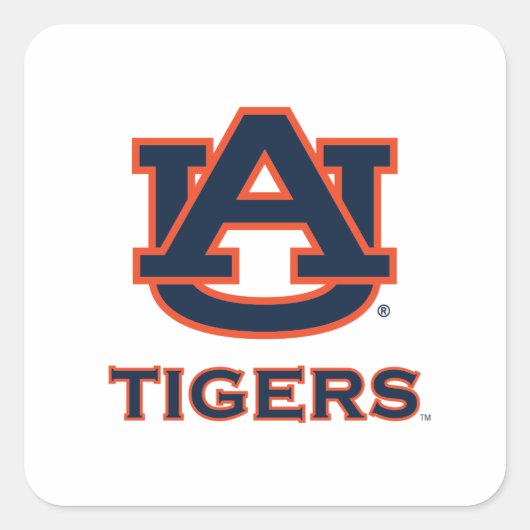 Auburn University | Auburn Vierkante Sticker (Voorkant)