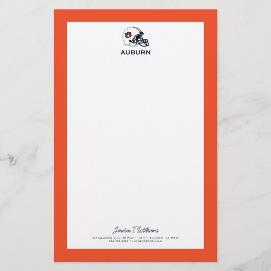 Auburn University | Football van Auburn Briefpapier (Voorkant)