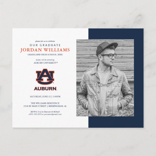 Auburn University | Future Auburn Afstudeerder Aankondigingskaart (Voorkant)