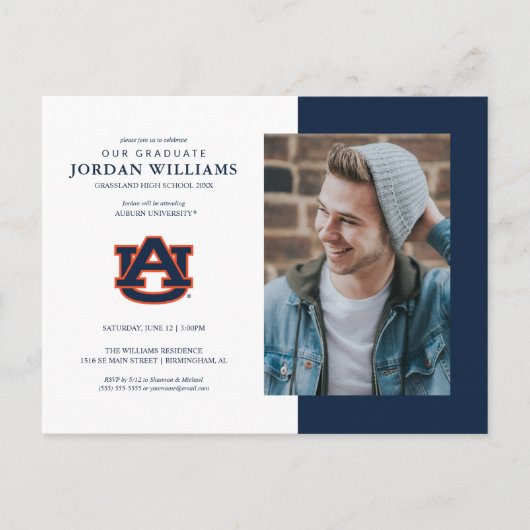 Auburn University | Future Auburn Afstudeerder Aankondigingskaart (Voorkant)