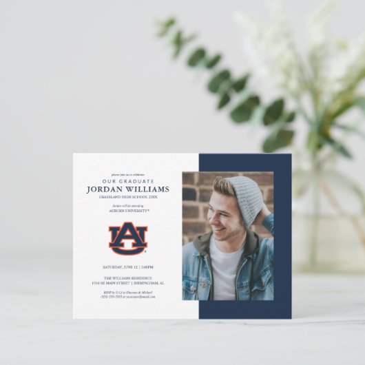 Auburn University | Future Auburn Afstudeerder Aankondigingskaart (Staand voorkant)