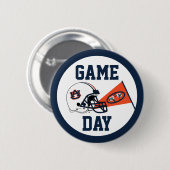 Auburn University Game Day Ronde Button 5,7 Cm (Voorkant /achterkant)