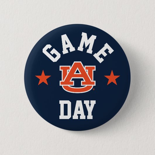 Auburn University Game Day Ronde Button 5,7 Cm (Voorkant)