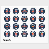 Auburn University Game Day Ronde Sticker (Vel)