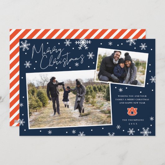 Auburn University Kerstmis Kerstkaart (Voorkant / Achterkant)