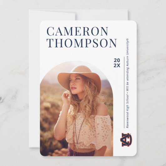 Auburn University | Toekomstige Auburn afgestudeer Kaart (Voorkant)