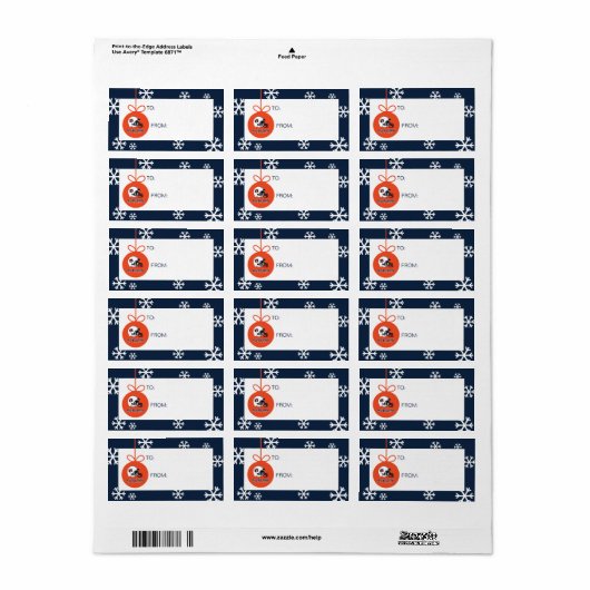 Auburn University | Vakantie Etiket (Full Sheet)
