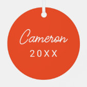 Auburn University | Vakantie Metalen Ornament (Achterkant)