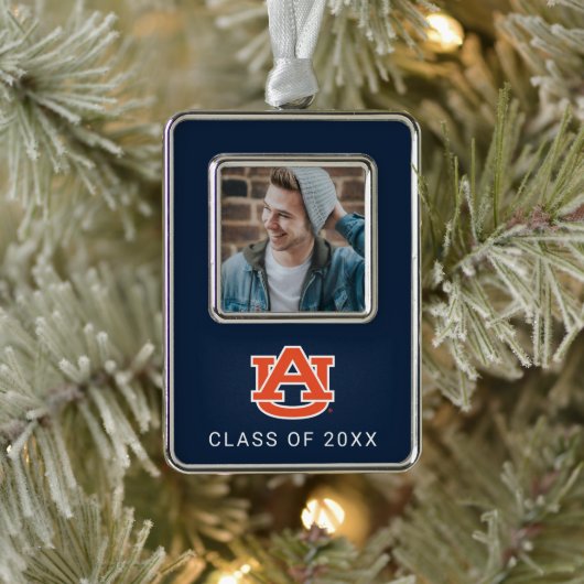 Auburn University | Vakantie Verzilverd Omlijst Ornament (Boom)