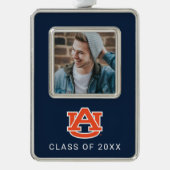 Auburn University | Vakantie Verzilverd Omlijst Ornament (Voorkant)