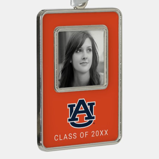 Auburn University | Vakantie Verzilverd Omlijst Ornament (Rechts)