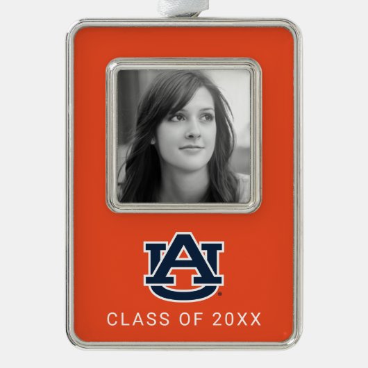 Auburn University | Vakantie Verzilverd Omlijst Ornament (Voorkant)
