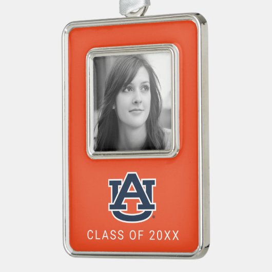 Auburn University | Vakantie Verzilverd Omlijst Ornament (Links)