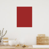 Auburn (vaste kleur) poster (Keuken)