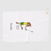 Auburn Vrouw Golf Diva Golfhanddoek (Horizontaal)