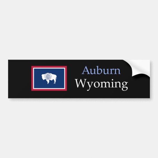 Auburn Wyoming Bumpersticker (Voorkant)