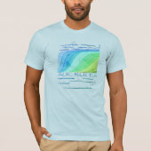 AUC-regels, vis - groen, aangepaste tekst, licht T-shirt (Voorkant)