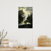 Aucassin zoekt Nicolette door Maxfield Parrish Poster (Keuken)