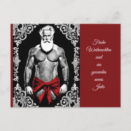 Auch der Weihnachtsmann wünscht ein frohes Fest Briefkaart