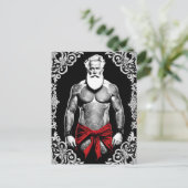 Auch der Weihnachtsmann wünscht ein frohes Fest l Briefkaart (Staand voorkant)