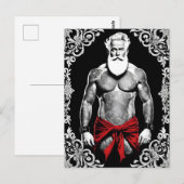 Auch der Weihnachtsmann wünscht ein frohes Fest l Briefkaart (Voorkant / Achterkant)