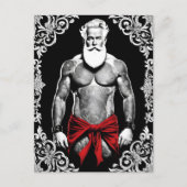 Auch der Weihnachtsmann wünscht ein frohes Fest l Briefkaart (Voorkant)