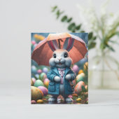 Auch im Regen werden Ostereier versteckt (Staand voorkant)