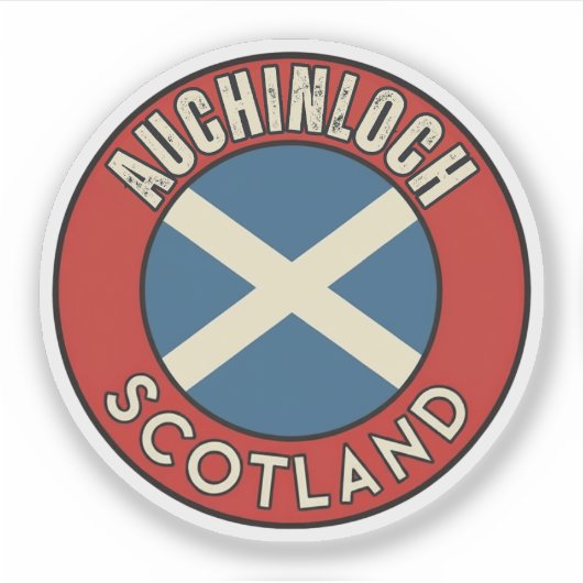 Auchinloch, Schotland Sticker (Voorkant)