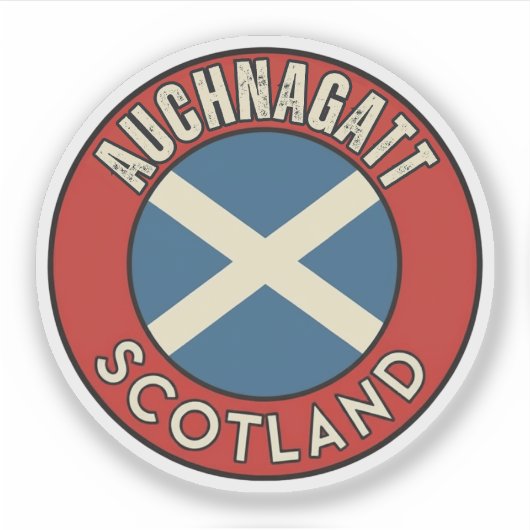 Auchnagatt, Schotland Sticker (Voorkant)