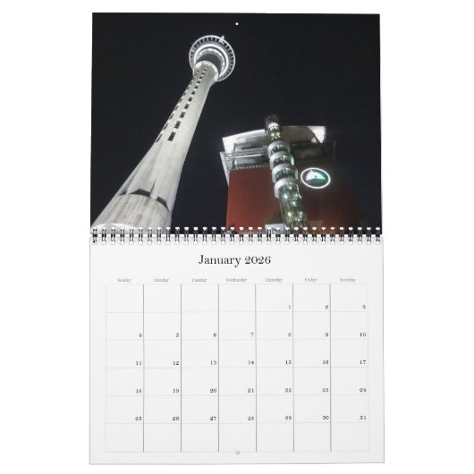 Auckland 2025 kalender (Jan 2026)