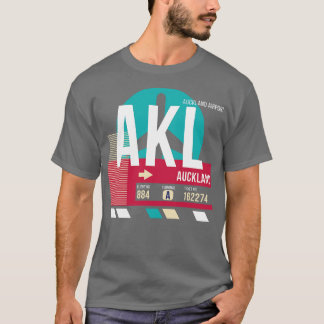 Auckland AKL Nieuw-Zeeland Airport Code Bagage Lab T-shirt