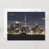Auckland bij nacht briefkaart (Voorkant / Achterkant)