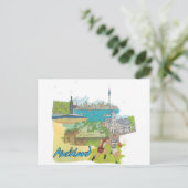 Auckland Briefkaart (Staand voorkant)