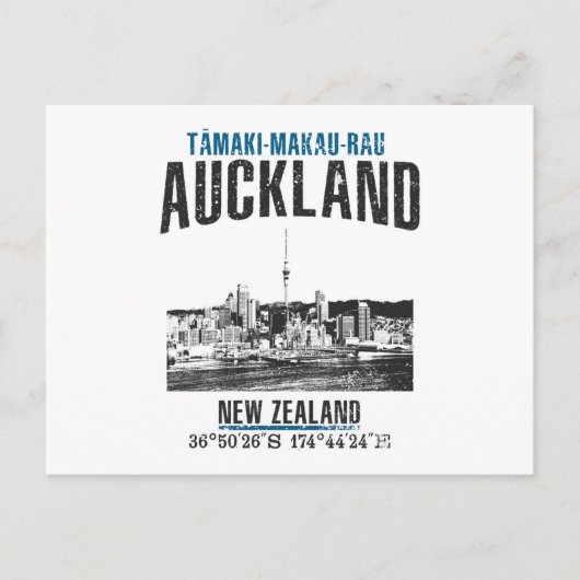 Auckland Briefkaart (Voorkant)