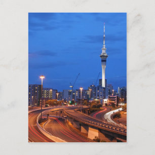 Auckland City in Dusk Briefkaart