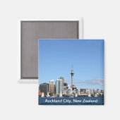 Auckland City, Nieuw-Zeeland overdag Magneet (Voorkant / Achterkant)