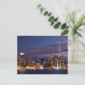 Auckland City Silhouet Briefkaart (Staand voorkant)