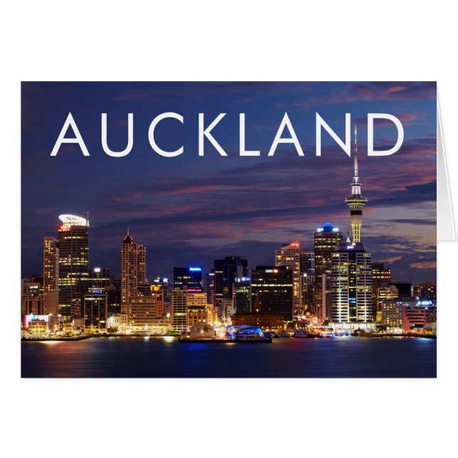 Auckland City Skyline (Voorkant Horizontaal)