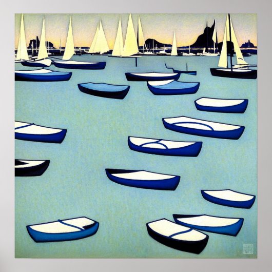 Auckland Harbour - Canvas Art Print (Voorkant)