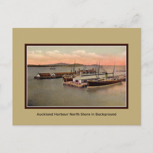 Auckland Harbour, Noordkust Briefkaart (Voorkant)