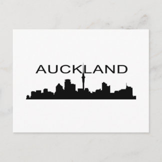 Auckland in Silhouette Briefkaart